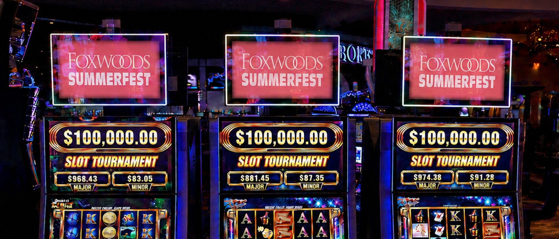 Foxwoods Summerfest $100,000 Slot Tournament at Foxwoods Resort Casino