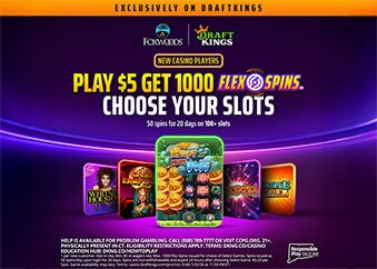 DraftKings Play $5 and Get 1000 Total Flex Spins