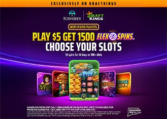 DraftKings Play $5 and Get 1500 Total Flex Spins