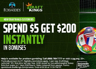 DraftKings Spend $5 and Get $200 Instantly in Bonus Bets