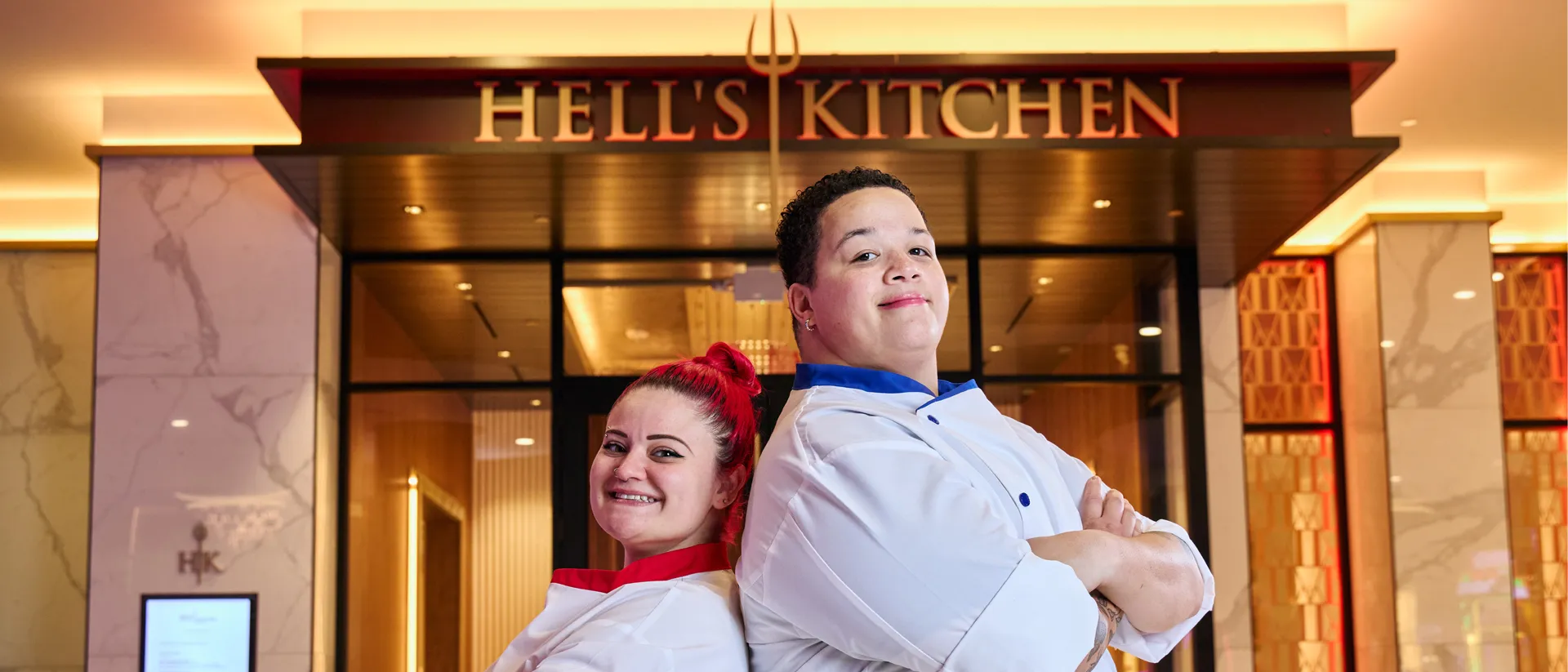 Chef Kyle and Chef Ellie Hell's Kitchen Foxwoods