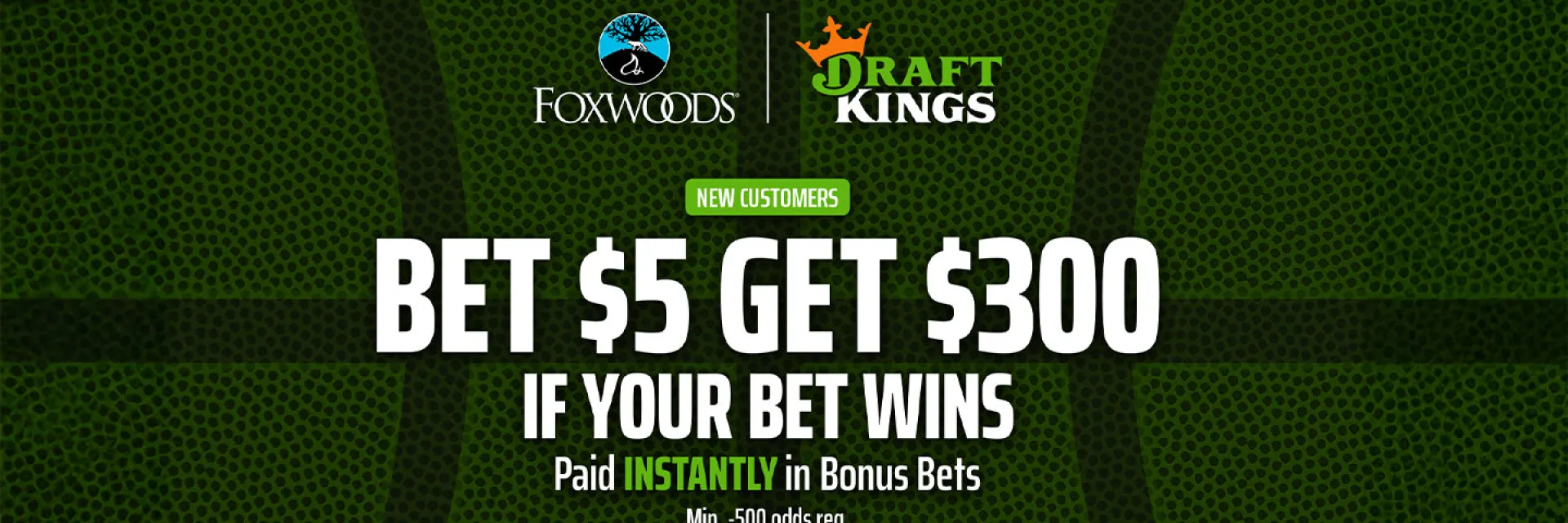 DraftKings Bet 5 Get 300