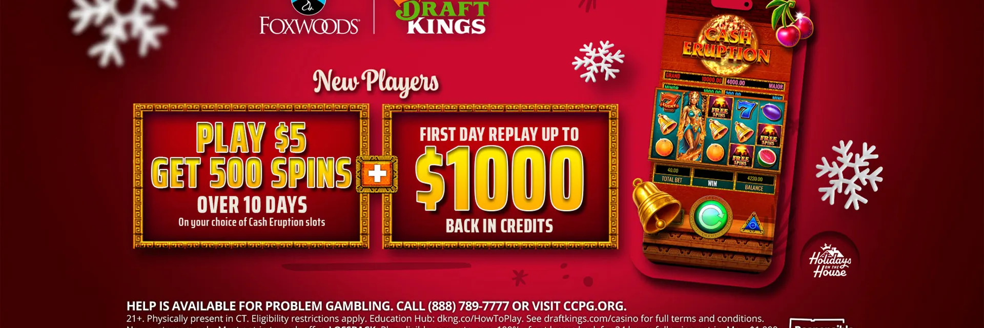 DK Play 5 Get 500 Spins