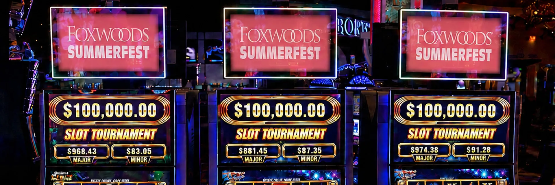 Foxwoods Summerfest $100,000 Slot Tournament at Foxwoods Resort Casino