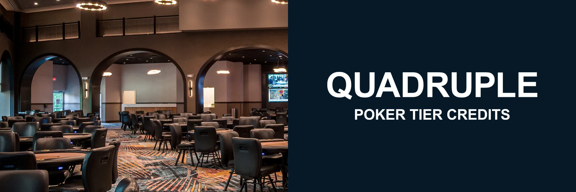 Play Poker with your Foxwoods Rewards Card to earn 4x Tier Credits!