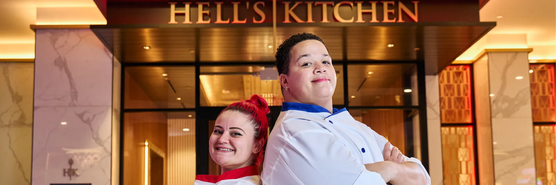 Chef Kyle and Chef Ellie Hell's Kitchen Foxwoods