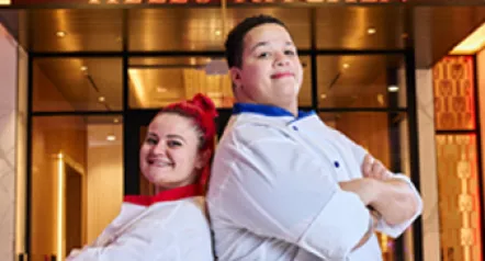 Chef Kyle and Chef Ellie Hell's Kitchen Foxwoods