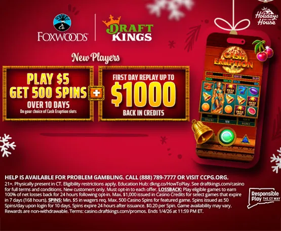 DK Play 5 Get 500 Spins