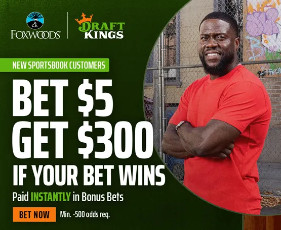 Yet to sign up to DraftKings Sportsbook? Bet $5 and Get $300 if your first bet wins! 
