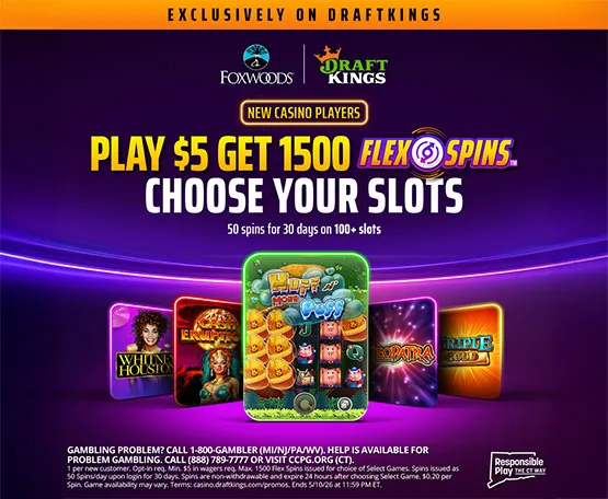 DK Play 5 Get 1500 Spins