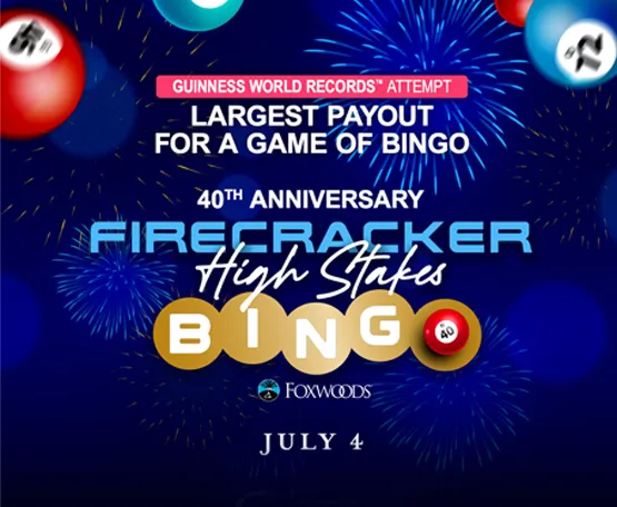 Firecracker Bingo Guinness World Record at Foxwoods Resort Casino