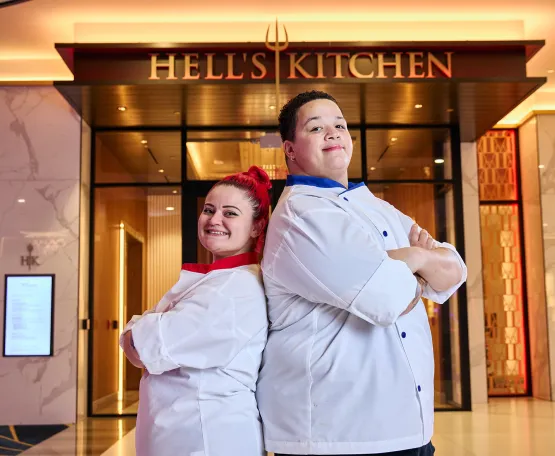 Chef Kyle and Chef Ellie Hell's Kitchen Foxwoods